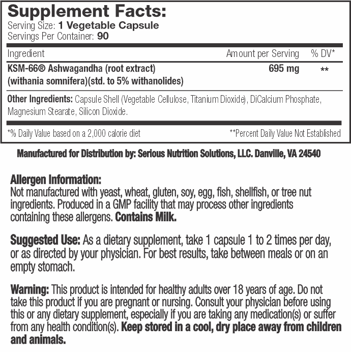 SNS (Serious Nutrition Solutions) KSM-66