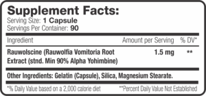 SNS (Serious Nutrition Solutions) Alpha Yohimbine