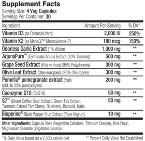 SNS (Serious Nutrition Solutions) Cardiovascular Support XT