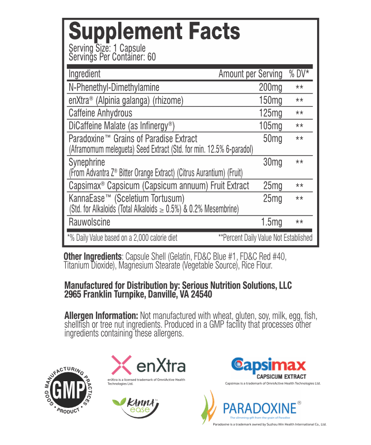 SNS (Serious Nutrition Solutions) Thermagize XT