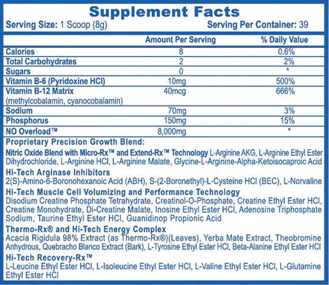 Hi-Tech Pharmaceuticals N.O. Overload