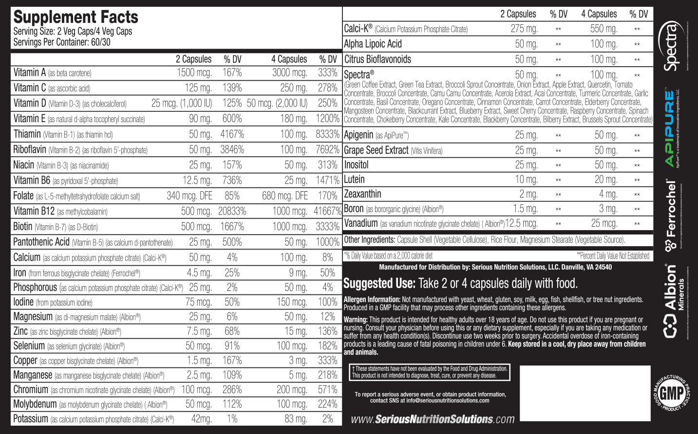 SNS (Serious Nutrition Solutions) Multi XT
