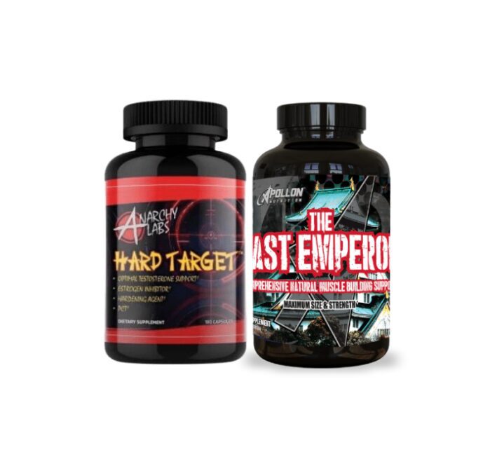 Apollon Nutrition The Last Emperor + Anarchy Labs Hard Target Stack Each stack will include 1 bottle each of: Apollon Nutrition The Last Emperor and Anarchy Labs Hard Target.
