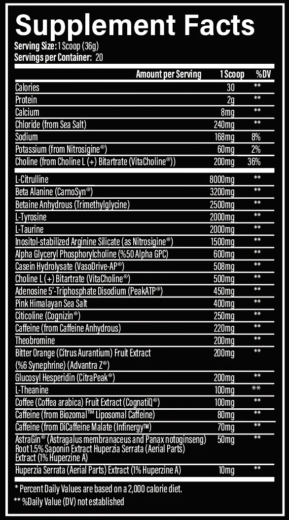 Infinis Nutrition Ultra Pre