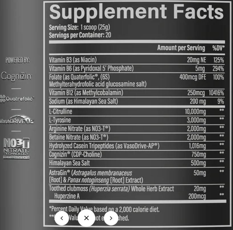 Infinis Nutrition Ultra Pump