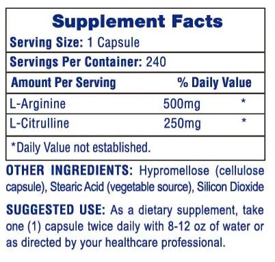 Hi-Tech Pharmaceuticals L-Arginine + L-Citrulline 240ct