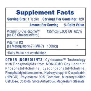 Hi-Tech Pharmaceuticals Mega Vitamin D3 + K2