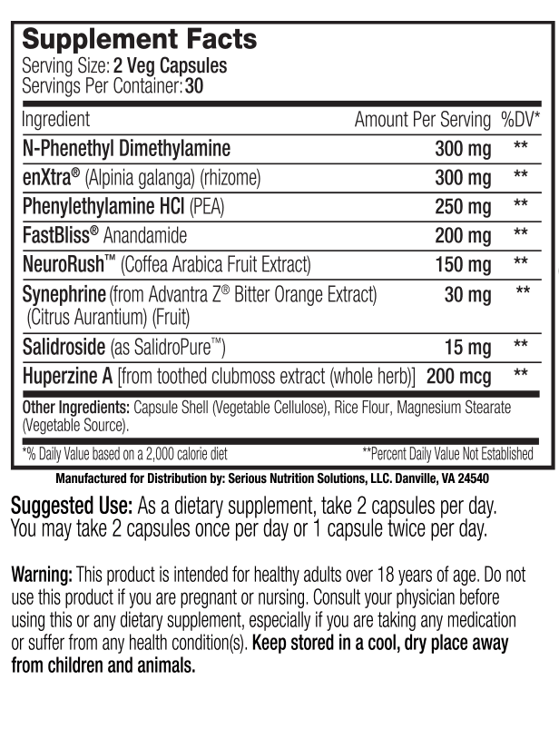 SNS (Serious Nutrition Solutions) Neurogize XT