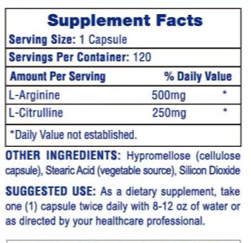 Hi-Tech Pharmaceuticals L-Arginine + L-Citrulline 120ct