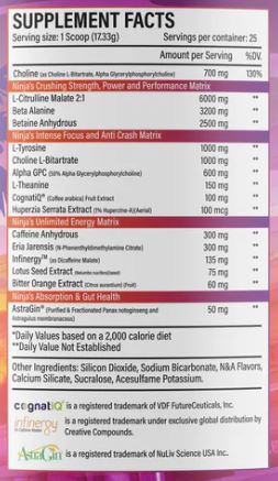 Ninja Supplements Ninja Up Pre