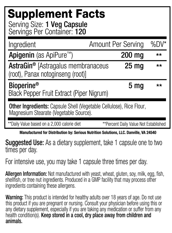 SNS (Serious Nutrition Solutions) Apigenin XT