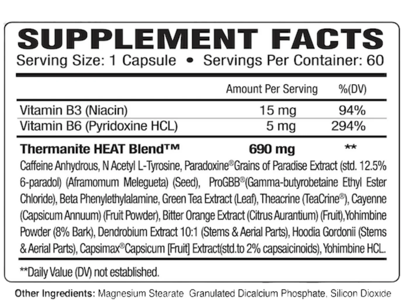 Genetic Edge Compounds (GEC) TNT Thermanite Heat