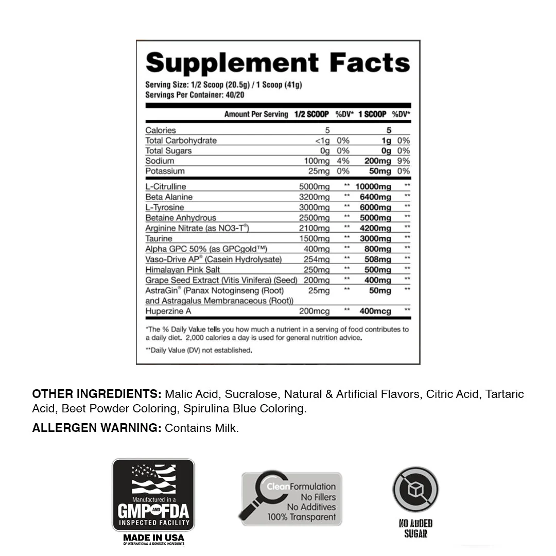 Apollon Nutrition Bare Knuckle V6 Stim Free Pre