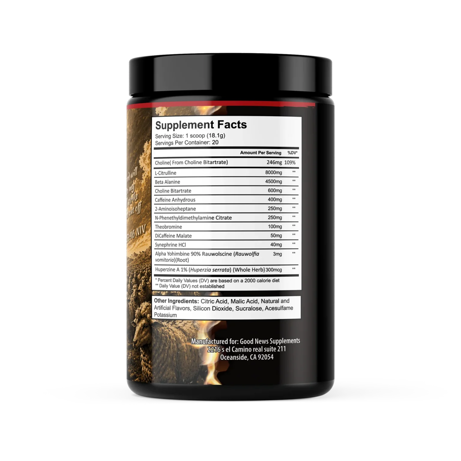 Supreme Sports Nutrition (Good News Supplements) David vs Goliath Pre