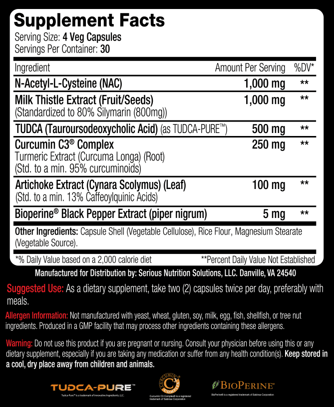 SNS (Serious Nutrition Solutions) Liver Assist XT Advanced